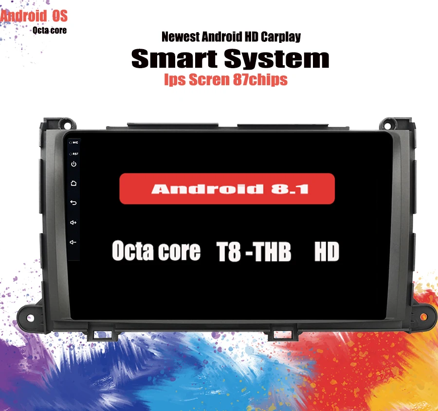 9 &quotIPS 6G RAM + 128G 8 Core Android 10 0 автомобильный DVD GPS навигационный плеер для Toyota Sienna 2010 2011