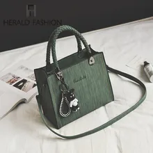 Herald модная женская сумка, винтажная сумка, Повседневная сумка, сумки с клапаном, качественные кожаные сумки на плечо, женские сумки-мессенджеры с верхней ручкой