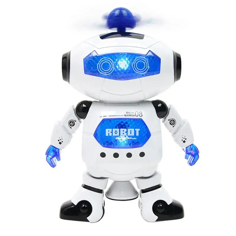 

Electric Universal Dancing Intelligent Robot Toy Light Music 360 Degree Rotating Space Robot Children Kids Toy Birthday Gift