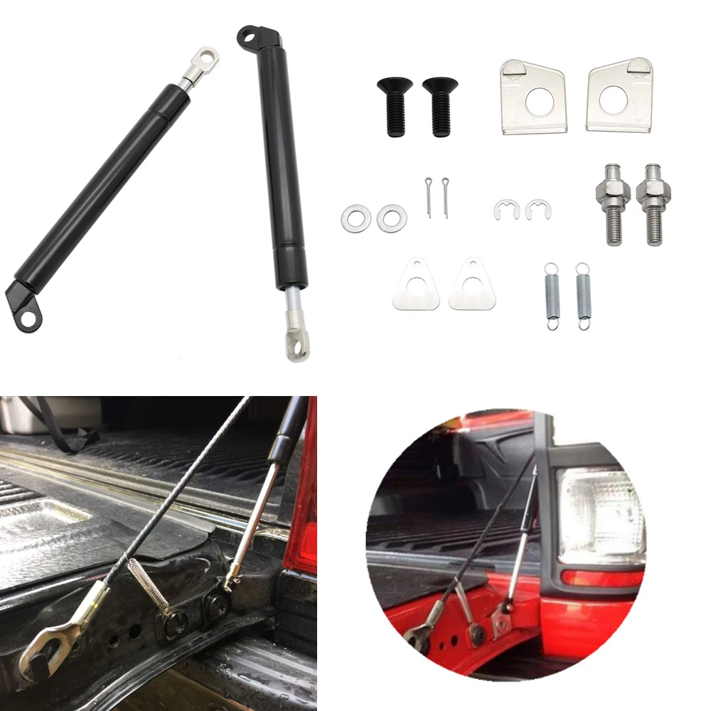 2pcs Rear Window Glass Gas Struts Support Sring For Ford PX Ranger