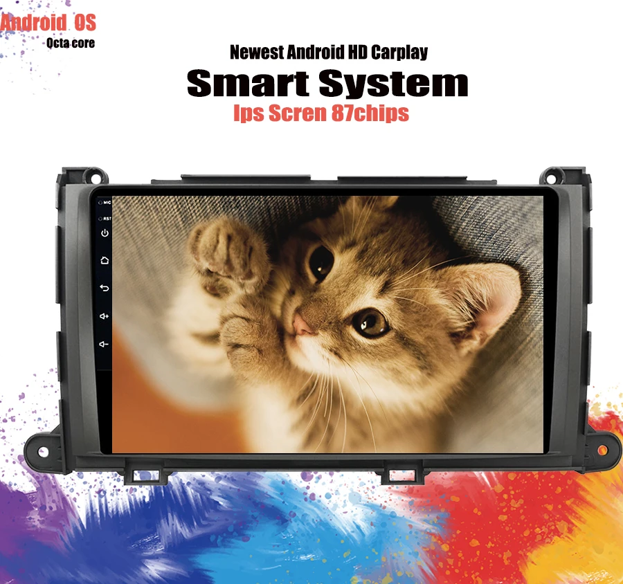 9 &quotIPS 6G RAM + 128G 8 Core Android 10 0 автомобильный DVD GPS навигационный плеер для Toyota Sienna 2010 2011
