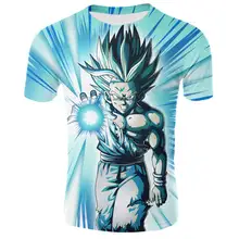 Dragon Ball футболка 3D Для мужчин новинка аниме с короткими рукавами