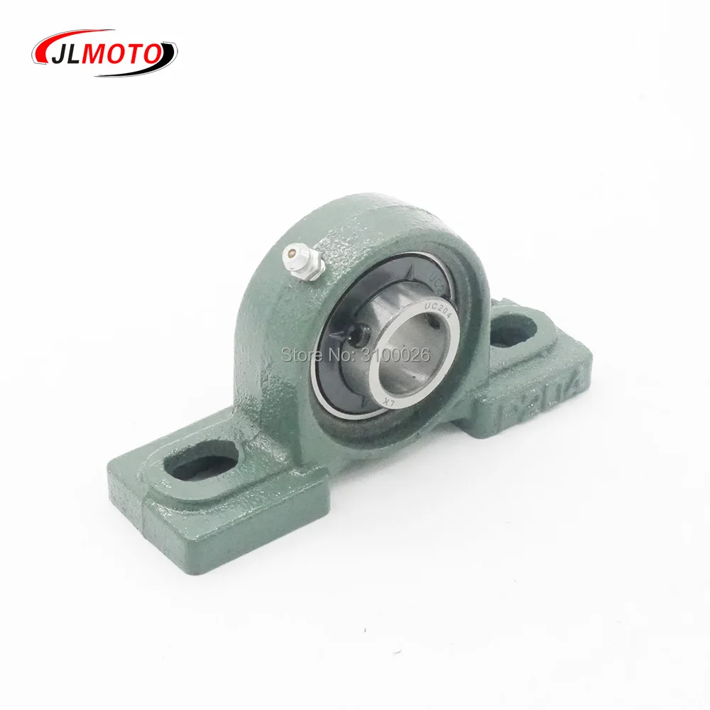 

UCP204 20MM Mounted Block Cast Housing Self-aligning Pillow Bearing Fit For Rear Axle ATV Go Kart Electric Bike Buggy Parts