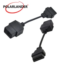 Connecteur de Diagnostic de voiture de connecteurs de Code de Scanner automatique de transfert d'adaptateur de câble pour TOYOTA 17Pin à 16Pin OBD1 à OBD2(China)