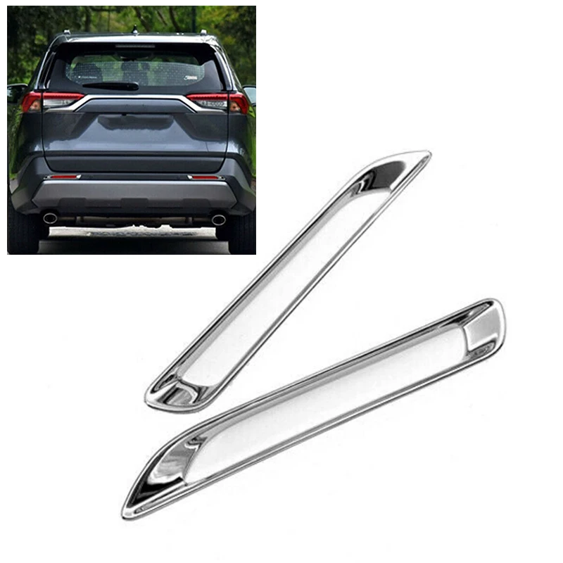 

Rear Lamps Cover ABS Chrome For Toyota Rav4 2019 2020 Fog Light Cover 2pcs Set