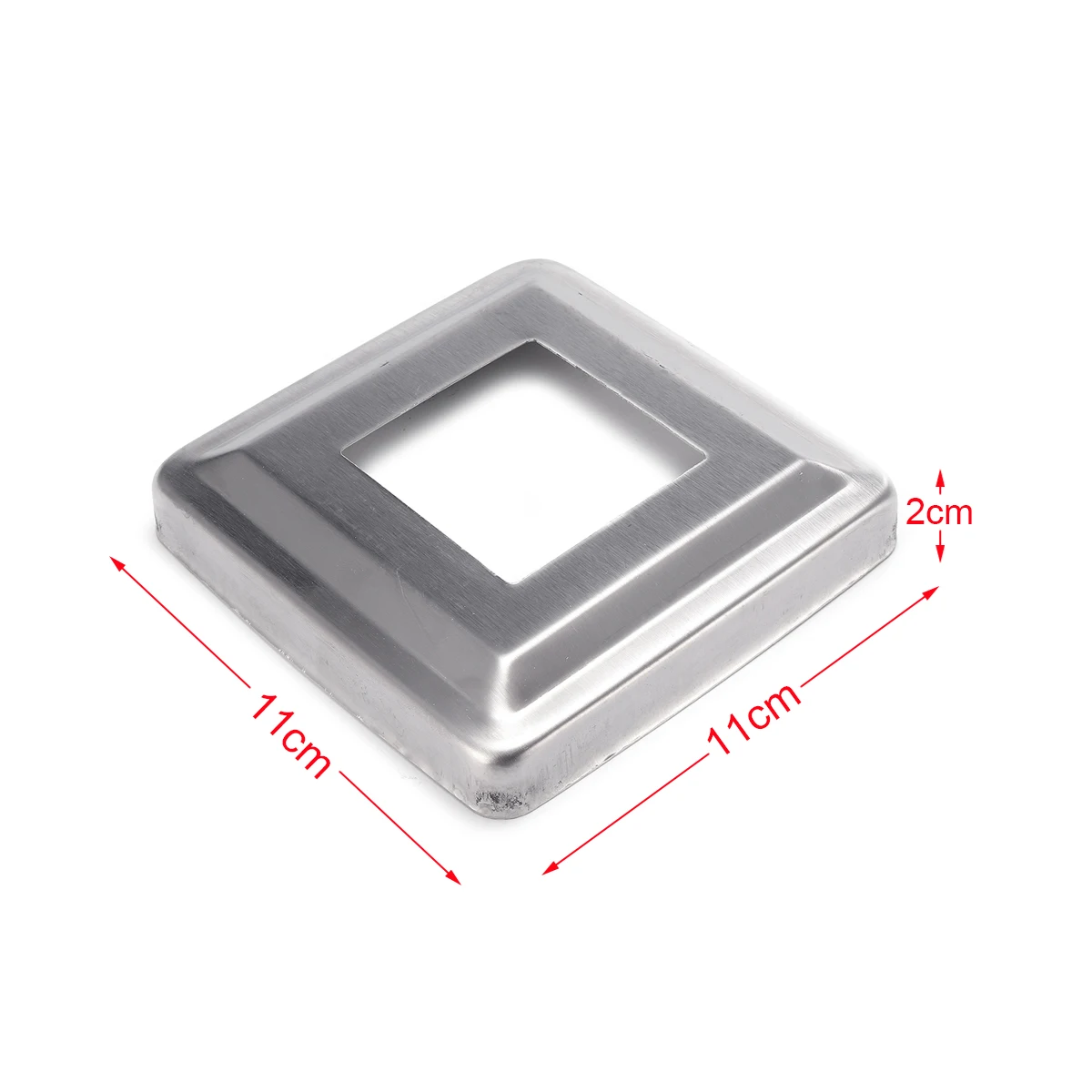 Durable Floor Standing Glass Clamp Rectangular Shape Stairs Balcony ...