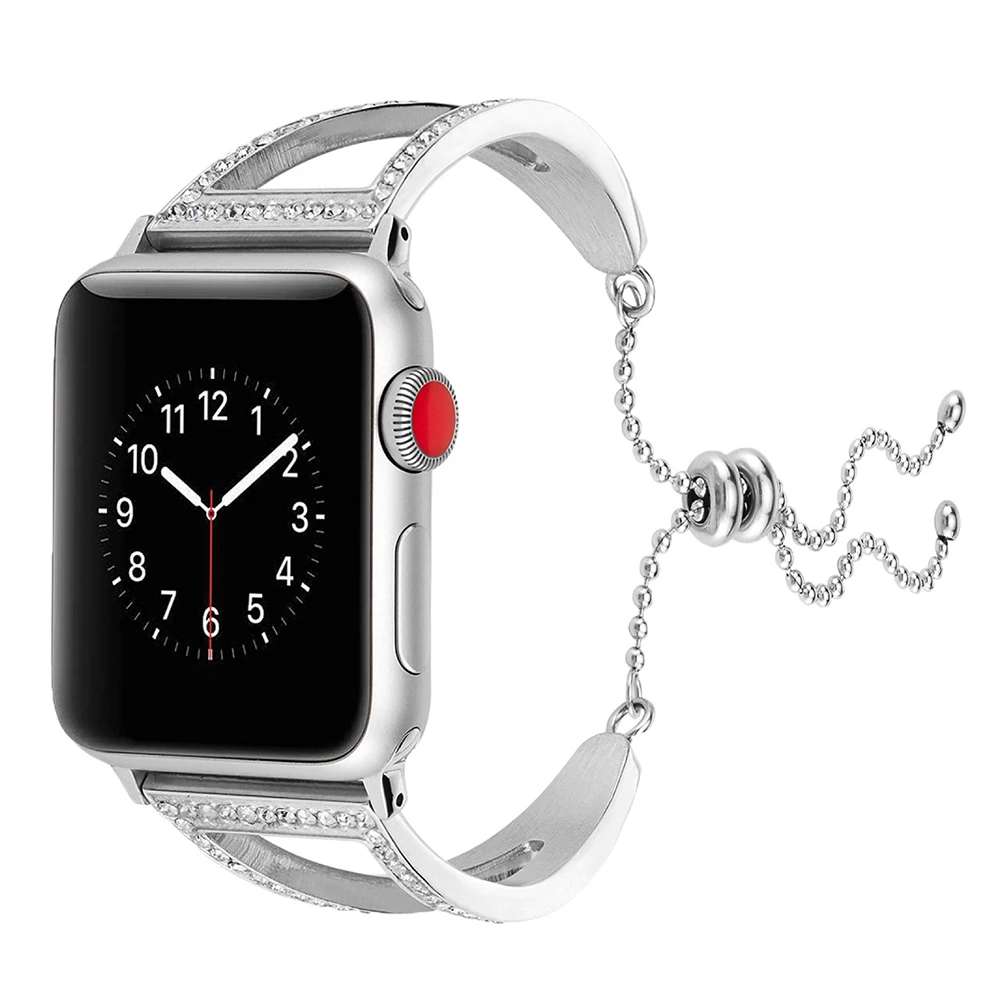 Vangas ремешок Forwatch группа 38 мм полосы 42 44 40 розовое золото браслет для Apple Watch