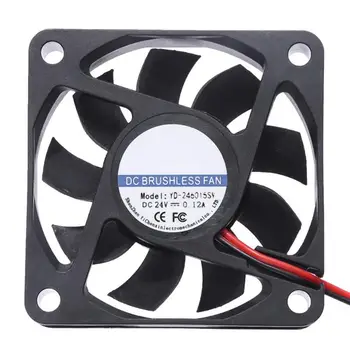 

60X60mm DC 24V 2200RPM Square Computer Cooling Fan 9 Blades 2Pin PC Computers Case CUP Heatsink Brushless Super Quiet Cooler Fan
