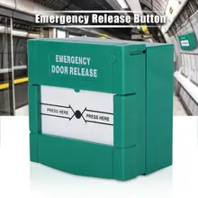 Разбить Стекло пожарная сигнализация аварийное разблокирование дверей кнопка переключатель контроля доступа огнестойкий ПК Материал Горячая