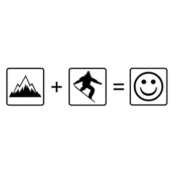 

Mountain Skis Stickers Shocking Fun Stickers Snowboard Smiley Personality Decorative Accessories