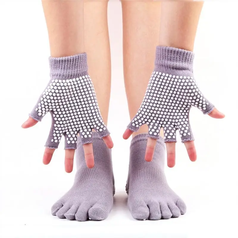 Buy Silicone Non slip Yoga Socks&Gloves Absorption