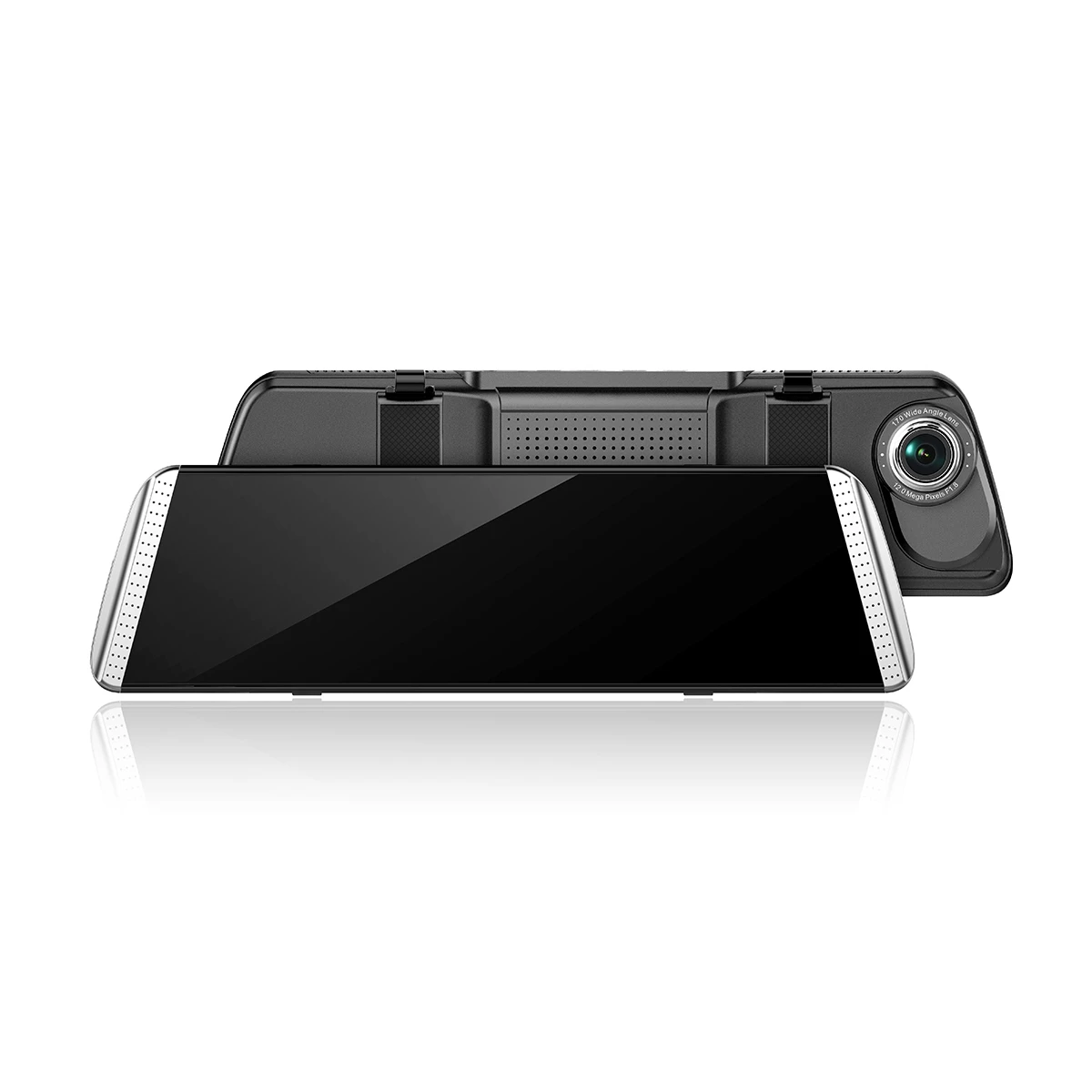 

Anytek T500+ 9.88In 2.5D Curved Press Screen Dual Lens Car Rearview Mirror Dvr Camera Video Recorder Driving Recorder,G-Sensor