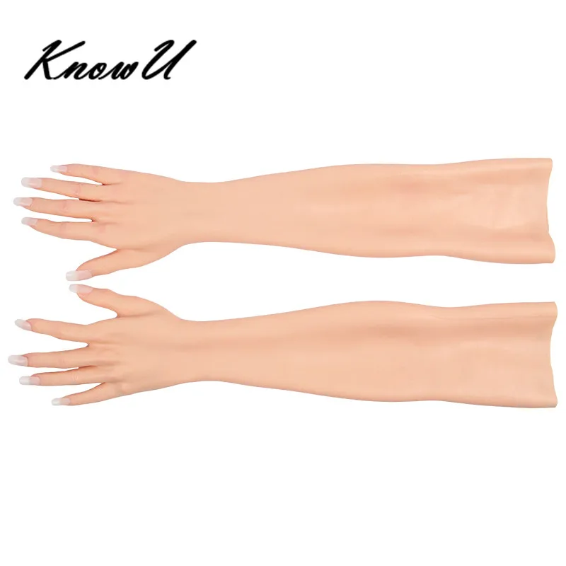 

Silicone Prosthesis Female Hand Sleeve Highly Simulated Skin Artificial Arm Cover Scars