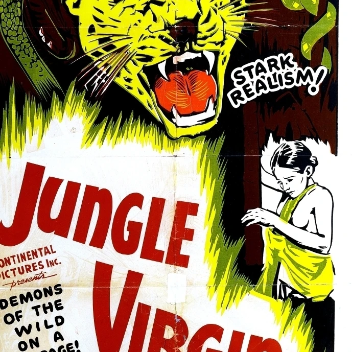 Jungle Virgin (Aka Jaws Of The Jungle) 1936 постер с фильмом Masterprint (11x17) | Дом и сад
