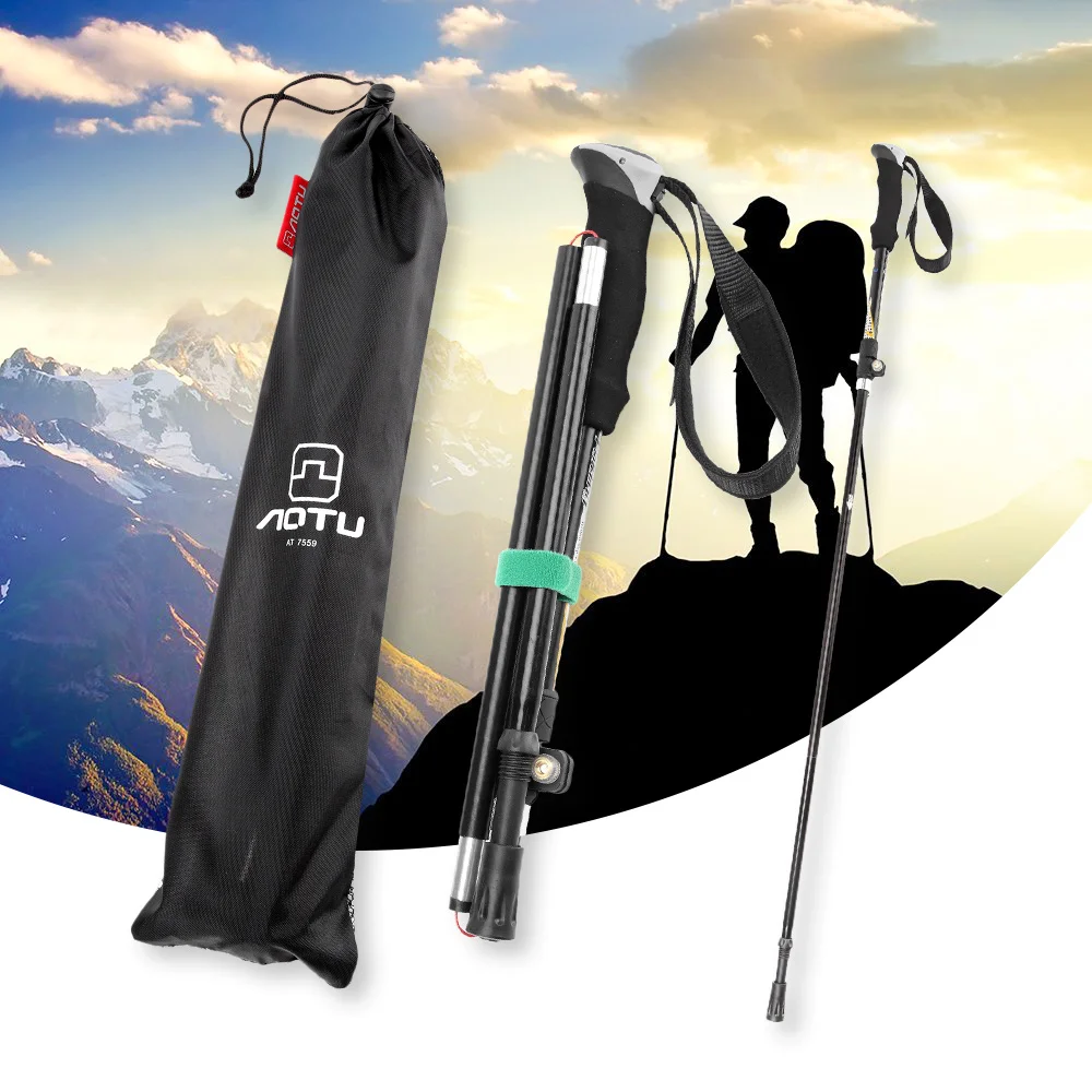 

Folding Sticks For Nordic Walking Poles Carbon Hiking Ultralight Walking Stick Camp Cane Crutch Pioneer Trekking Poles P25