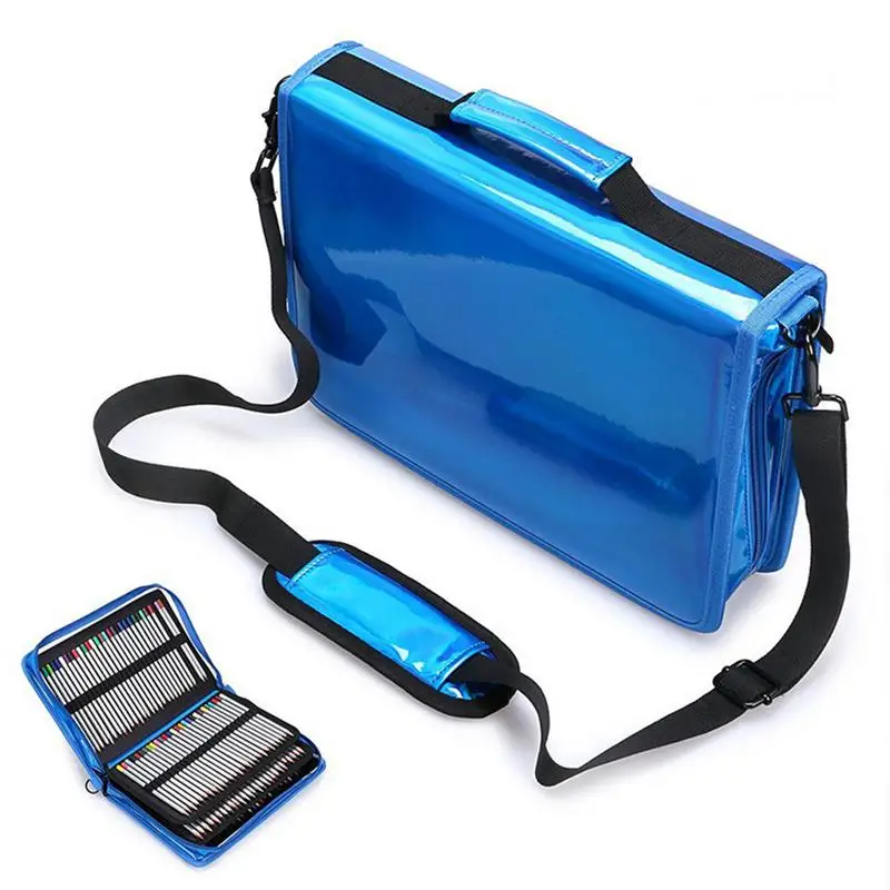 

160 Holes Pen Bag Creative Transparent Boy Girl Pencil Bag Student Large Capacity Stationery Bag School Gift