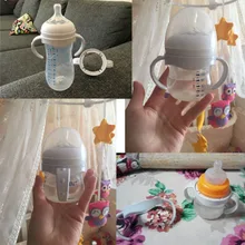 Бутылка ручка для Avent натуральный широкий рот PP Стекло Детские бутылочки для кормления W
