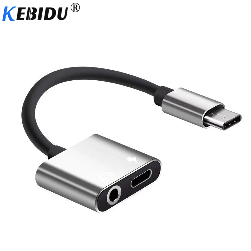 Кабель адаптер kebidu USB Type C для разъема 3 5 мм AUX преобразователь наушников Зарядка