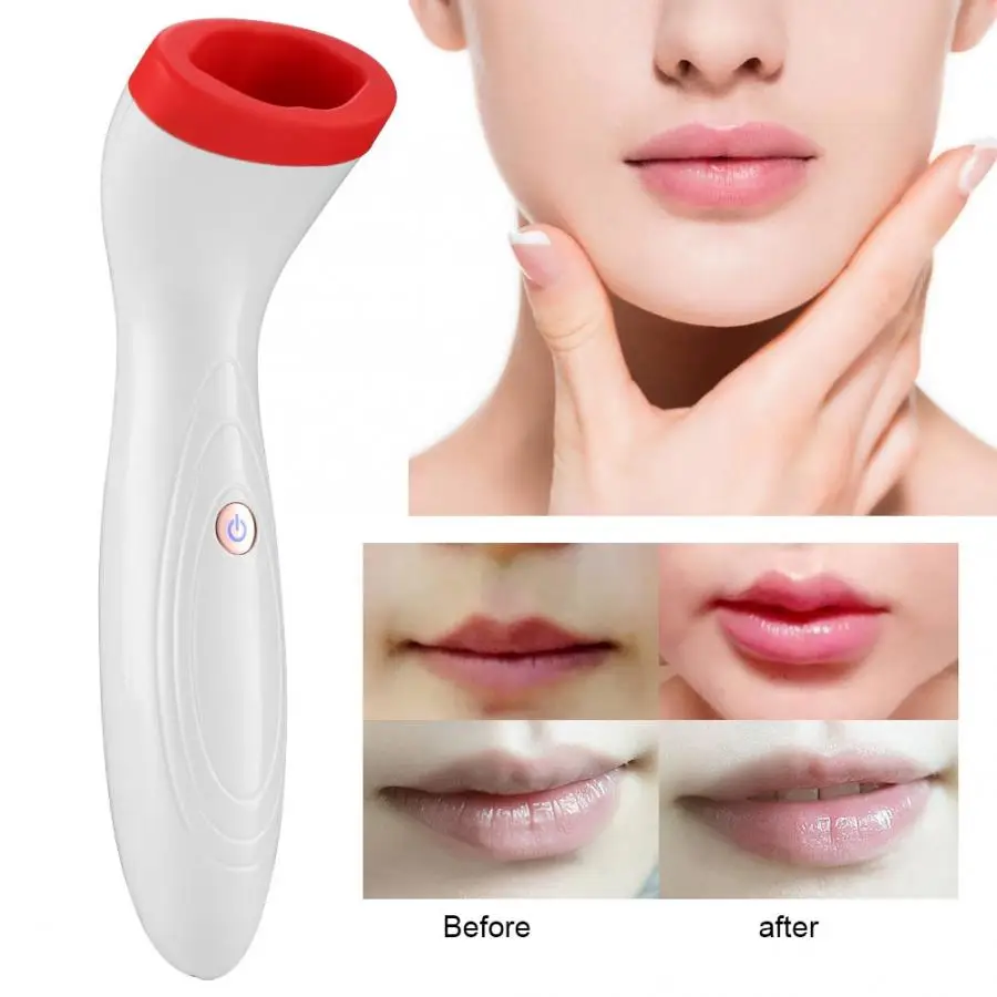 

micro needle roller USB Rechargeable Automatic Lip Plumper Instrument Electric Lip Enhancer Plumping Device led mask