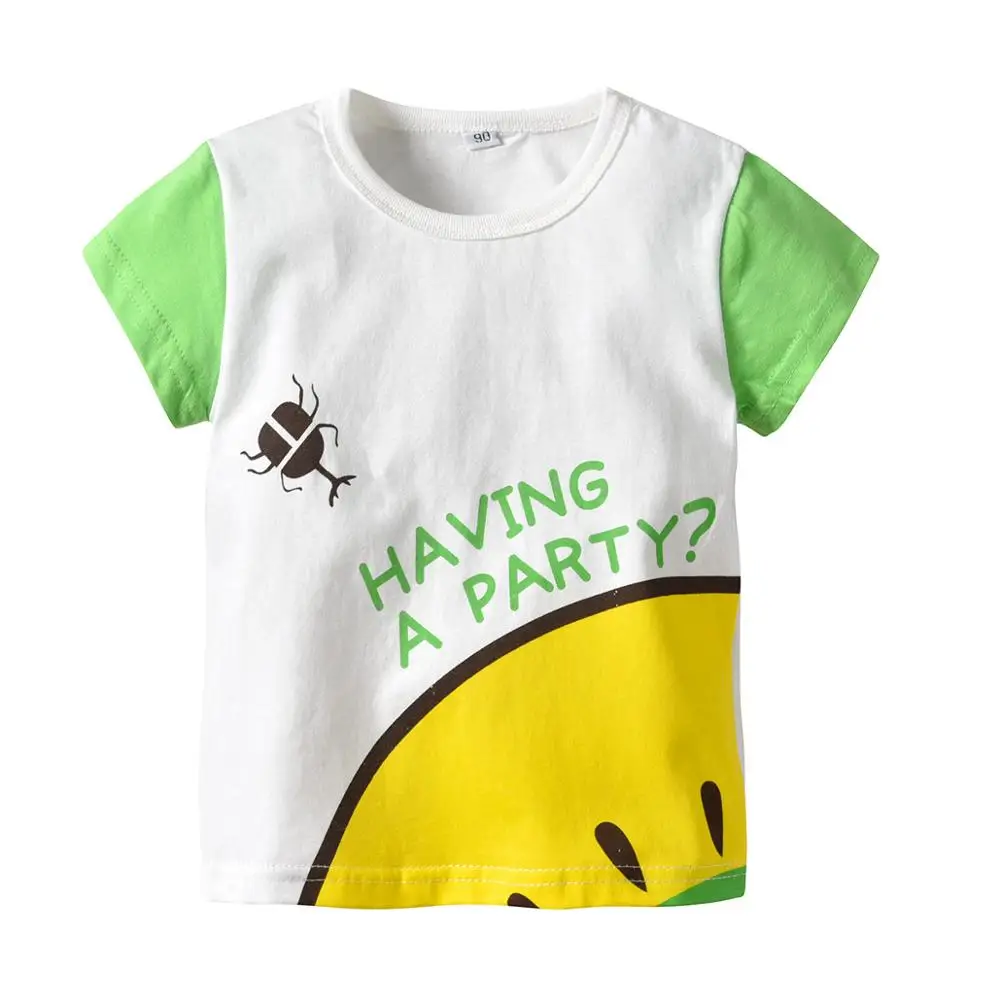 

VTOM Hot Sale Summer T-Shirts Baby Boys Casual Short Sleeve T-Shirt Kids Cotton T-Shirt Children's Clothing Kids Clothes XN89