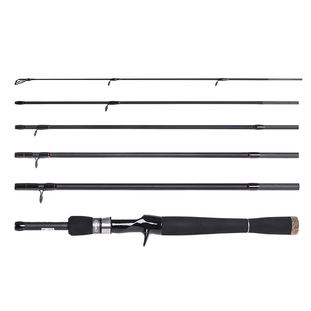 Fishing Rod 6 Sections Carbon Spinning Casting Fishing Rod Lure Fishing Rod Hand Pole 2.1m / 2.4m Sea Pool Fishing Tackle