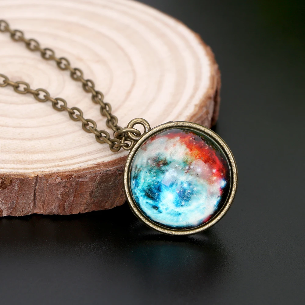 YOSOLO Universe in the Necklace Alloy Hanging Ornaments Car Rear View Mirror Ornament Car Pendant Auto Decoration
