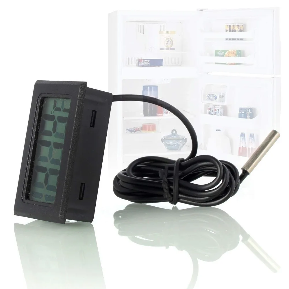 5 шт. цифровой термометр Мини цифровой ЖК-термометр для холодильника датчик температуры Морозильник Термометр для комплекта