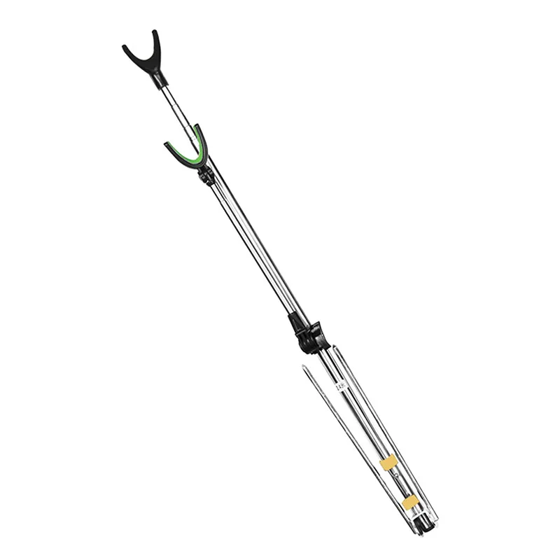 Fish Rod Holder Stand Bracket Adjustable Fishing Rods Holder 2.1M Telescoping Fishing Tool Hand Rod Brackets