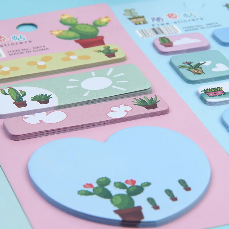 Мультфильм Фламинго самоклеющиеся записные книжки милый Единорог memo pad Kawaii