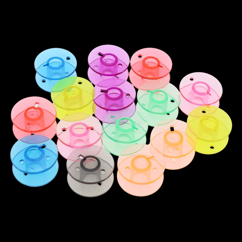 

New Home Multi-function Sewing Machine Accessories Color Bobbin Sewing Tools Transparent Plastic Cylinder Quilting Tools