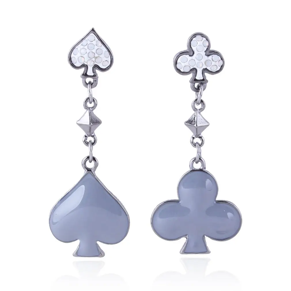 Aokarry 925 Sterling Silver Water Droplets Zircon Earrings for Women Stud Earrings-Silver 