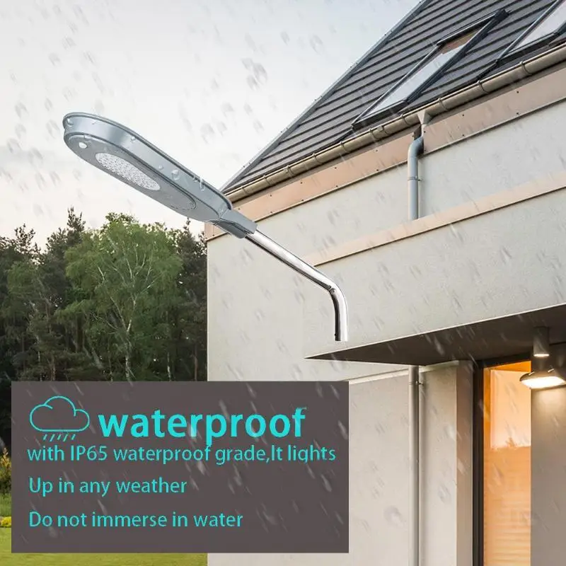 

Solar Street Wall Lamp PIR Motion Sensor+Light Control Waterproof Outdoor Garden Yard Path Lamp 40W 84LED