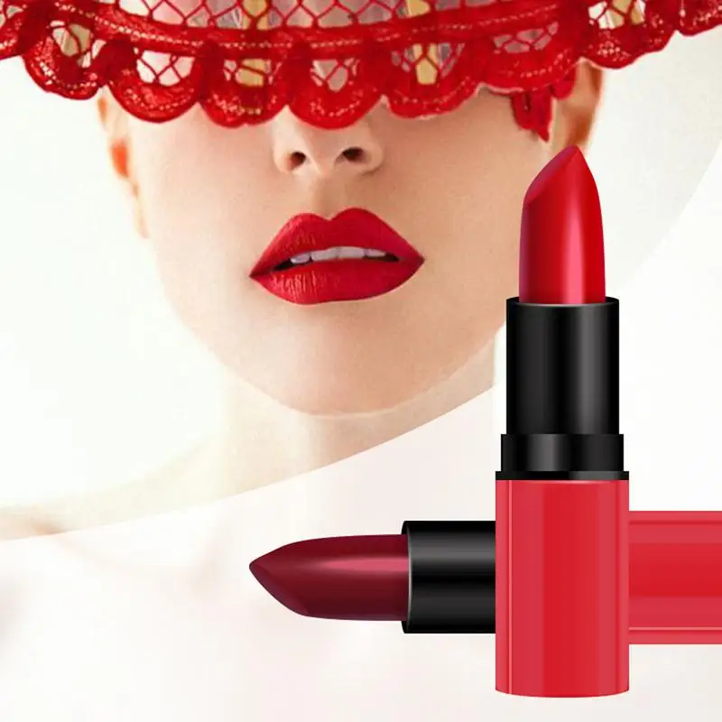 New Lipstick Matte Waterproof Velvet Lip Stick 8 Colors Sexy Red Brown Pigments Makeup Matte Lipsticks Beauty Lips