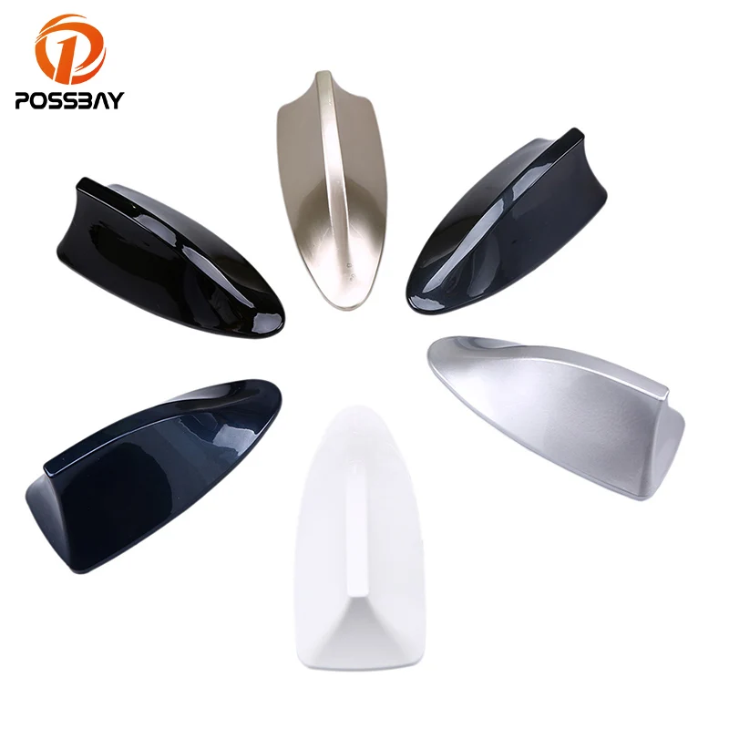 

POSSBAY Car Exterior Roof Shark Antennas Aerials Universal for BMW/Honda/Toyota/Audi/VW/Ford/Nissan Shark Fin Style Antenna