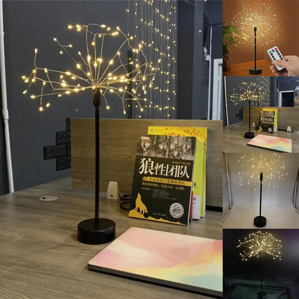 Настольный светодиодный медный провод Fairy Light Indoor Свадебная вечеринка высокая яркость, низкое потребление энергии. Декор лампы