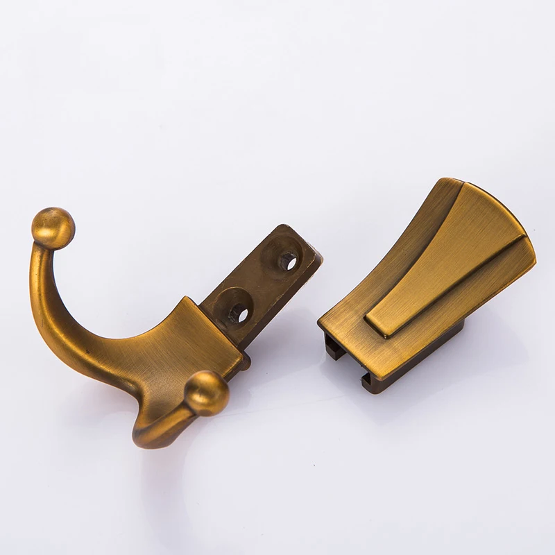 2 pcs Bathroom Wall Hangers 2 Hooks Robe Coat Wall Hooks Wall Mounted Hanger Coat Hooks Bathroom Accessories Furniture Hardware