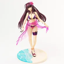 26 см fate stay night Аниме Fate Grand Order купальник scathach ПВХ Фигурки игрушки Аниме Фигурки игрушки для детей Подарки для детей