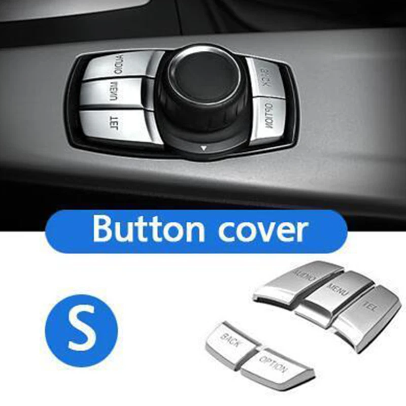 

1 Set Car Interior Multimedia Buttons Cover Trim For BMW F10 F20 F30 X3 X5 X7