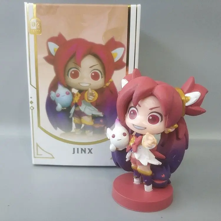 5 шт./компл. мультяшная аниме экшн фигурка Magic Girls Jinx Lux LuLu Janna Q версия модели