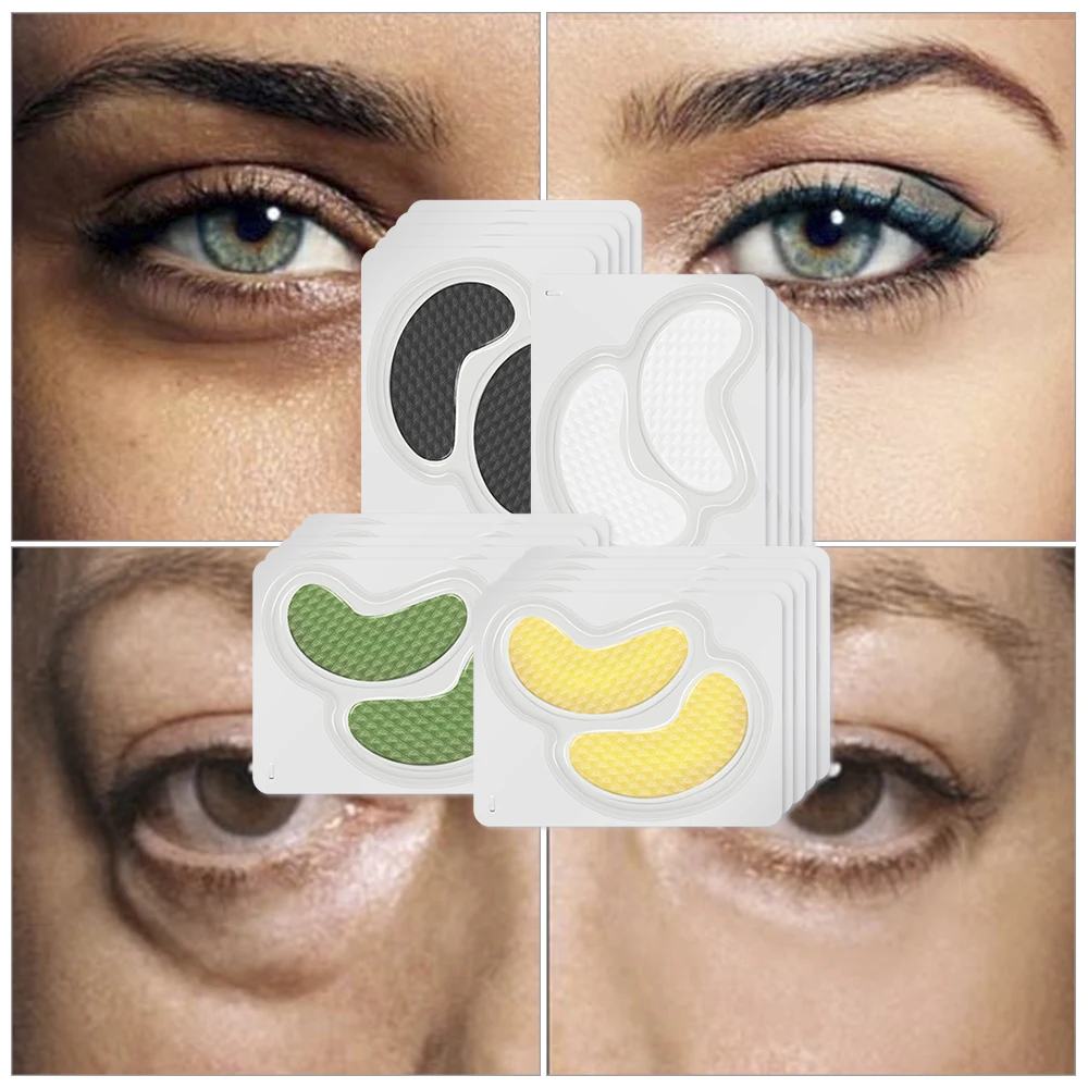 Lanbena 24k Gold Eye Mask Collagen Eye Patches Sleep Mask Dark Circle Eye Bag Anti-aging Wrinkle Firming Skin Care 20pcs=10 Pair