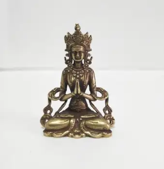 

Buddhism pure brass vajra Buddha small statue