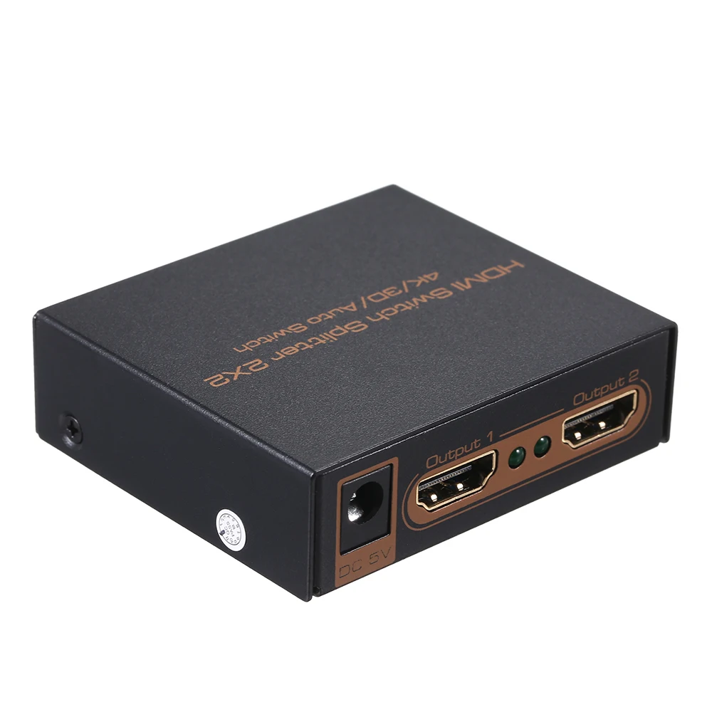 HD Splitter 2 IN 2 Out Switcher 2x2 switcher with 4K Full HD 1080P 3D Effect for Laptop/STB/XBOX/Projector HD Splitter 2 IN 2 Out Switcher 2x2 switcher with 4K Full HD 1080P 3D Effect for Laptop/STB/XBOX/Projector