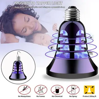 

E27/E26 Mosquito Killer Lamp LED USB Light 110V 220V Home Living Room Pest Control 8W Insect Trap Outdoor 5V Two Modes 2 in 1