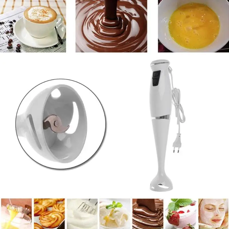 

300W Electric Food Blender Juicers Mixer Kitchen Detachable Handheld Blender Egg Eeater Vegetable Blending Stirring No Cup