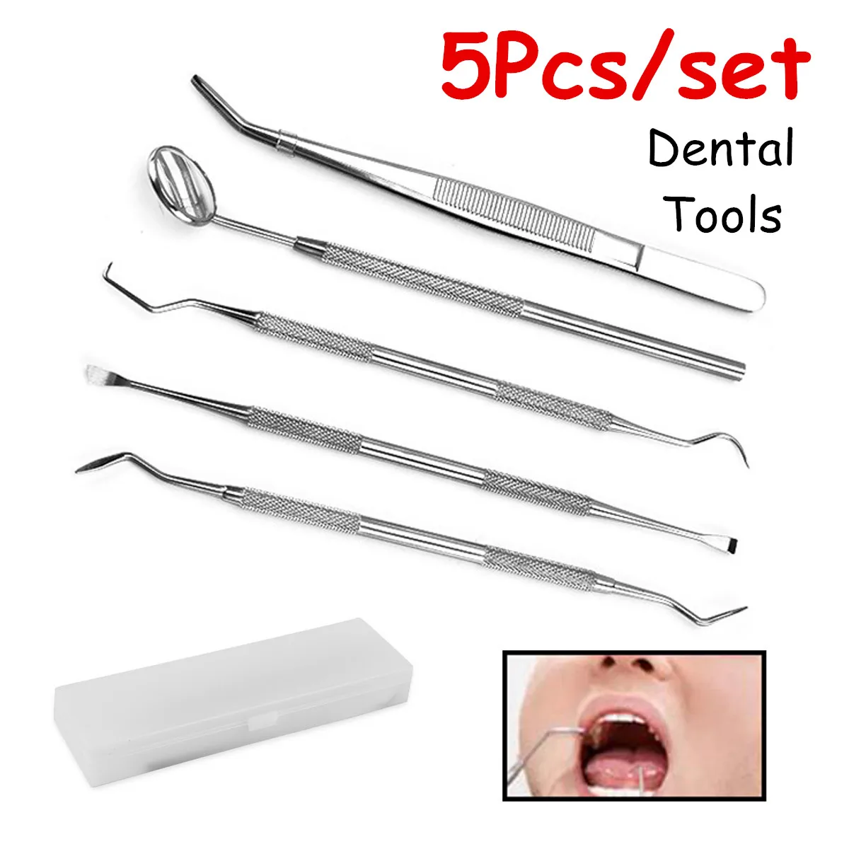 Professional 5Pcs/Set Dental Tools Multifunction Oral Hygiene Cleaning