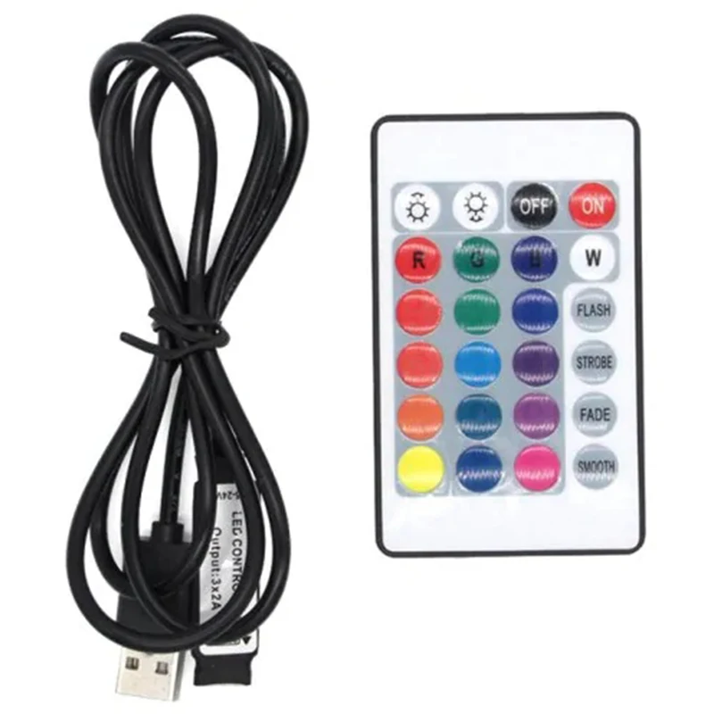 1Pc5V мини USB Интерфейс 24 ключ RGB Беспроводной дистанционного Управление для светодиодные RGB ленты