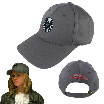 

Captain Marvel Hats Cosplay Captain Marvel Costume Accessory Agents of S.H.I.E.L.D. Baseball Cap Unisex Adjustable Hip Hop Hat