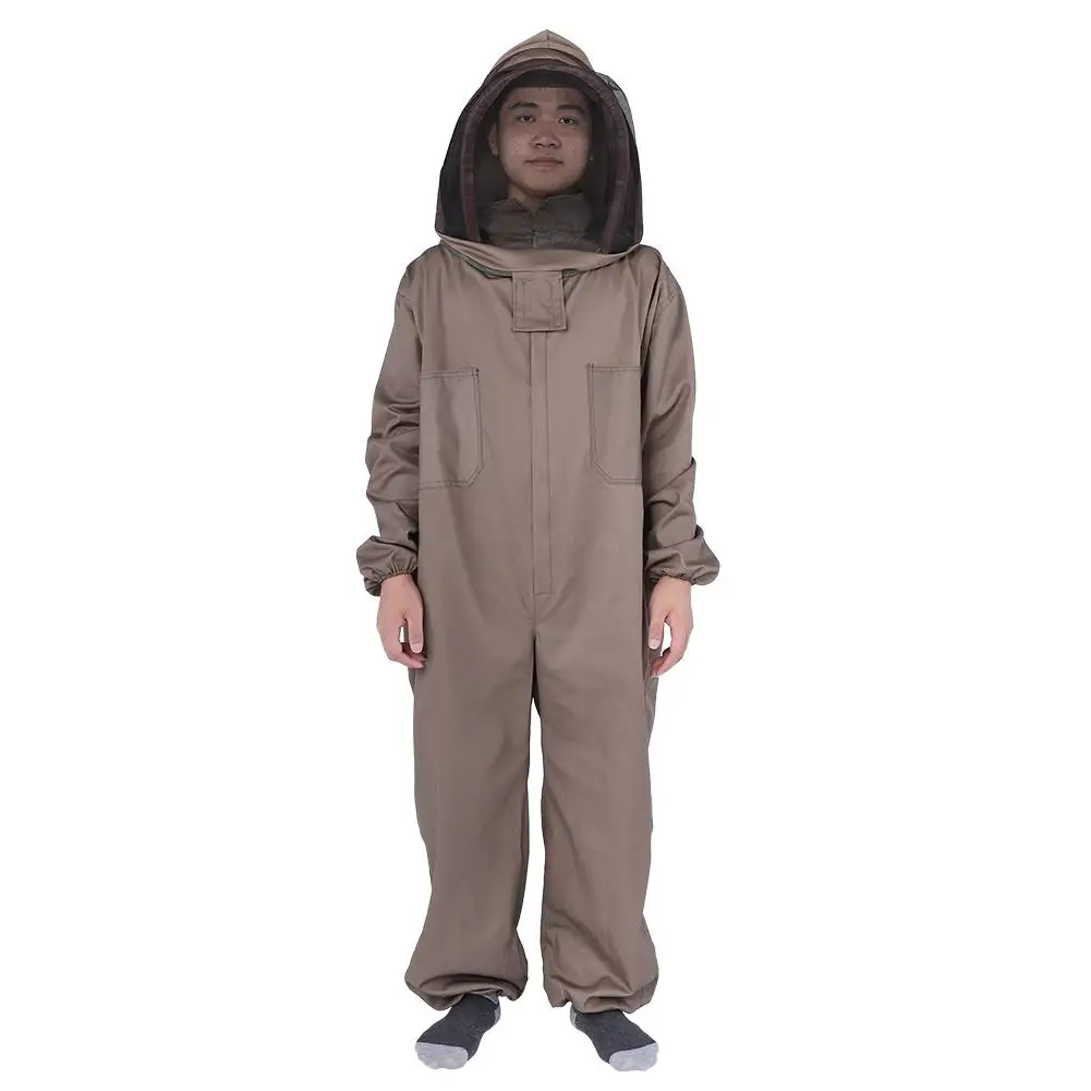 

Professional Full Body Beekeeping Clothing Protective Beekeeping Suit with Hooded Veil Beekeeper Clothing