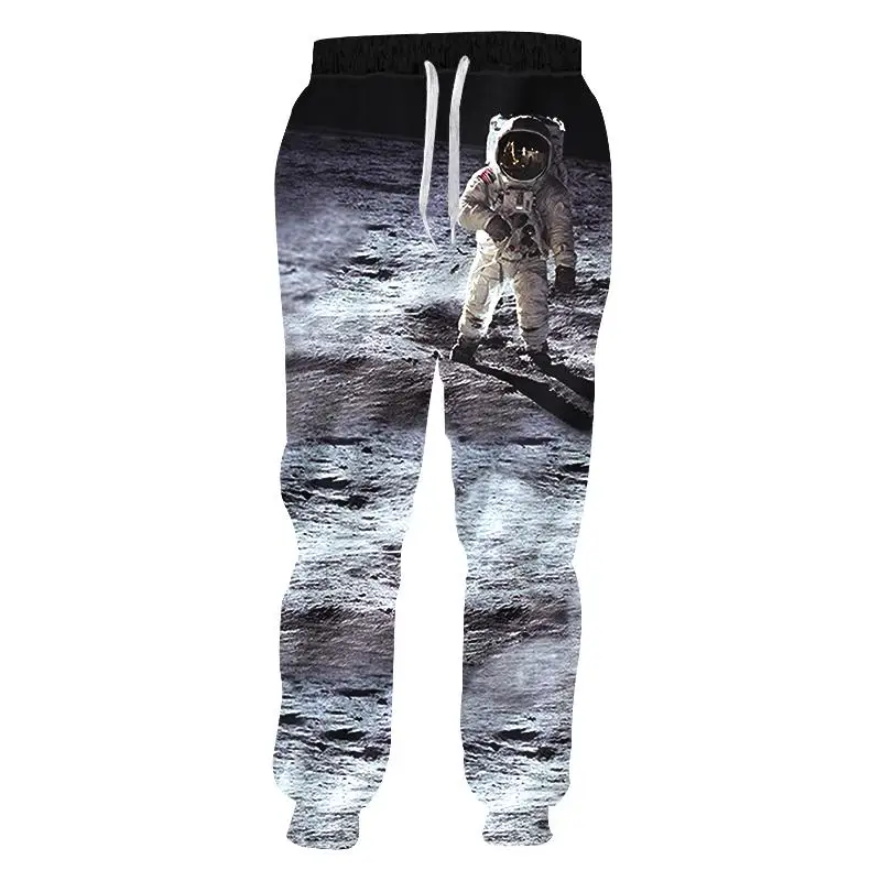 

Cool Moon Space Astronaut 3D Print Sweatpants Men/women Hip Hop Joggers Long Pant Boys Casual Loose Streetwear Trousers Harajuku