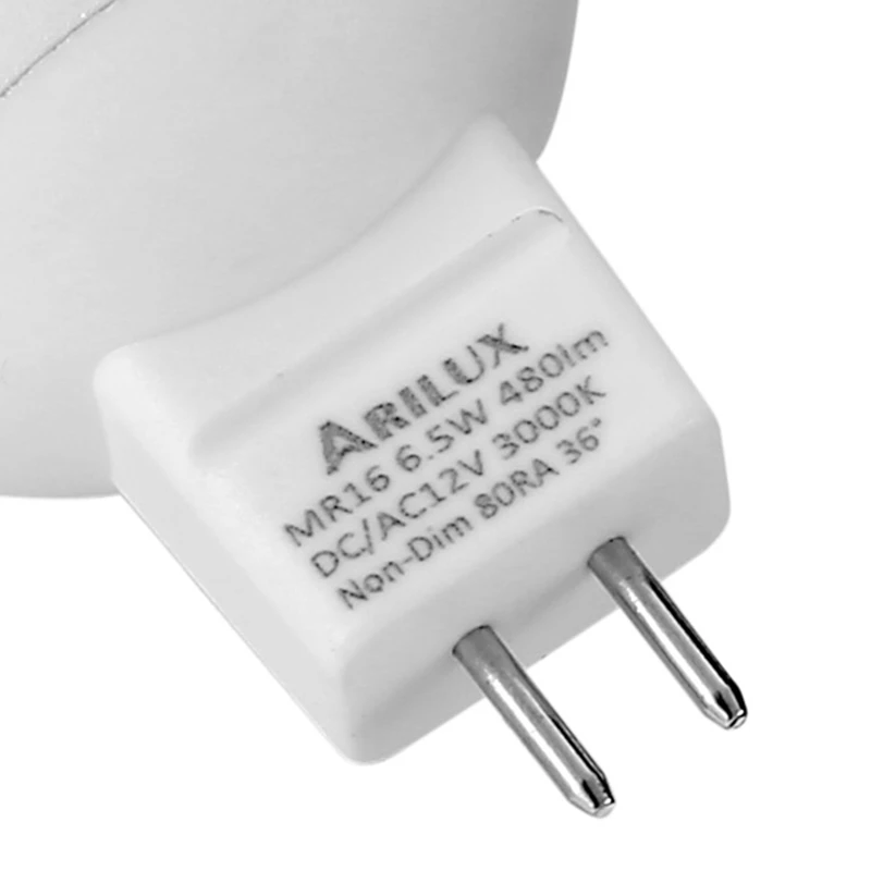 ARILUX 6 5 W светодиодные лампочки MR16 2835SMD 480LM прожекторы лампы без затемнения AC/DC12V